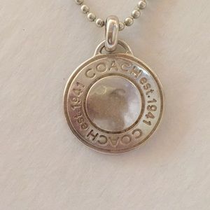 Coach sterling silver necklace